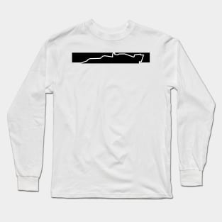 Black Mercedes F1 Car Line Art 2 - 2021 Model Long Sleeve T-Shirt